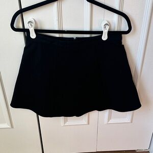 Reformation Black Mini A Line Skort